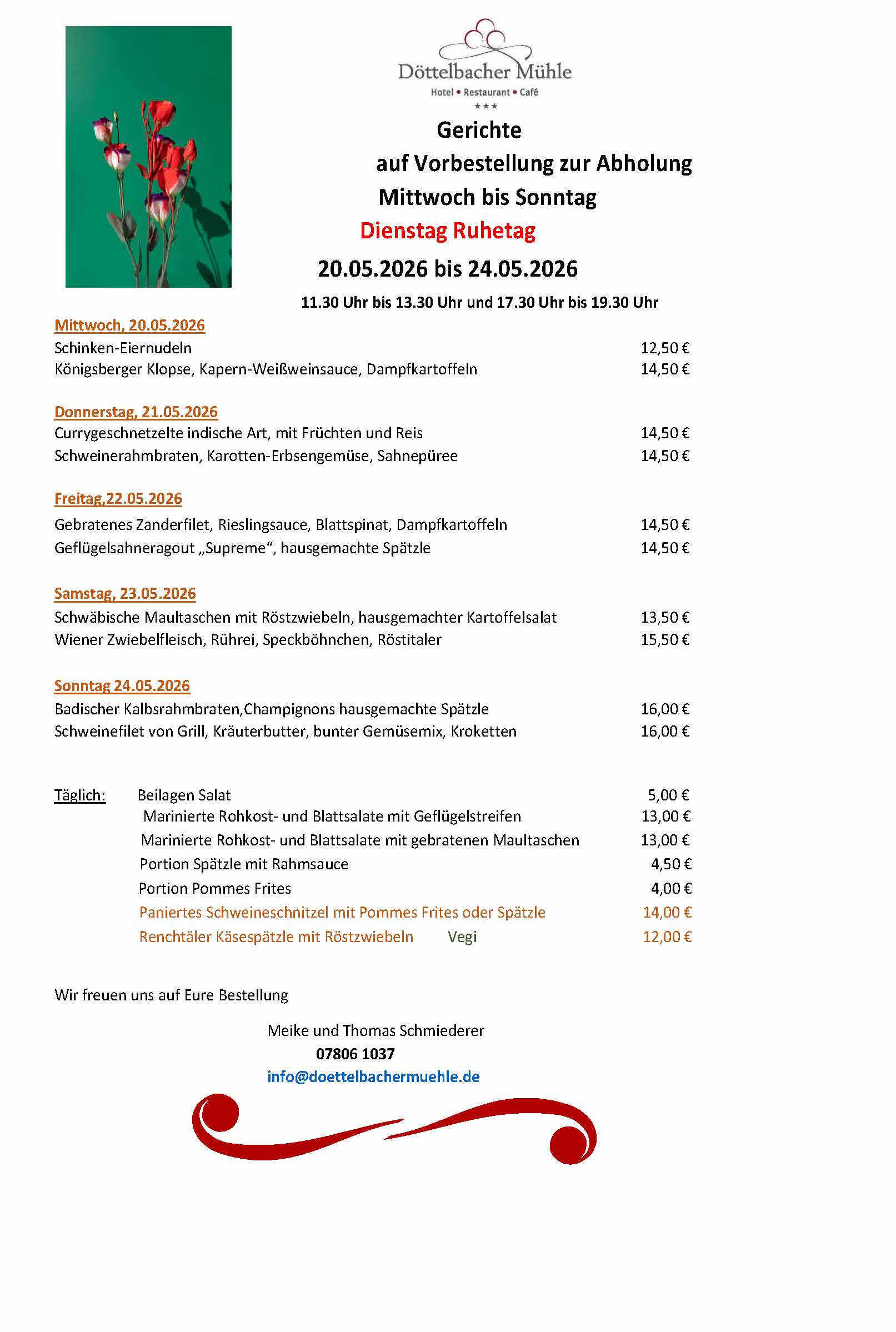 Essen zum Abholen