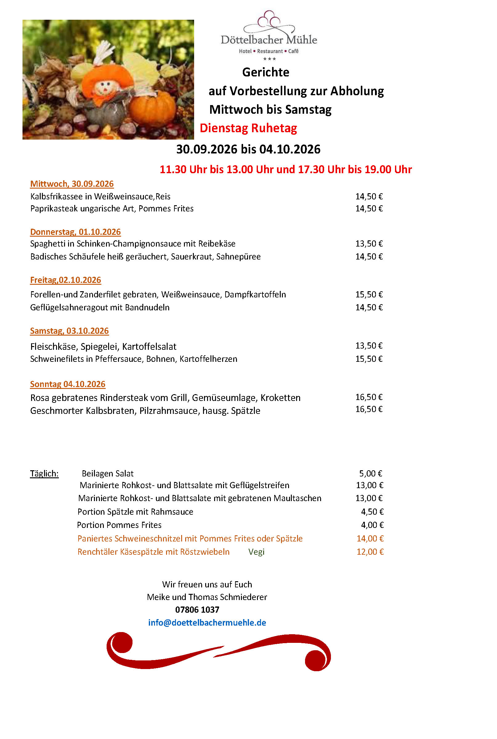 Essen zum Mitnehmen