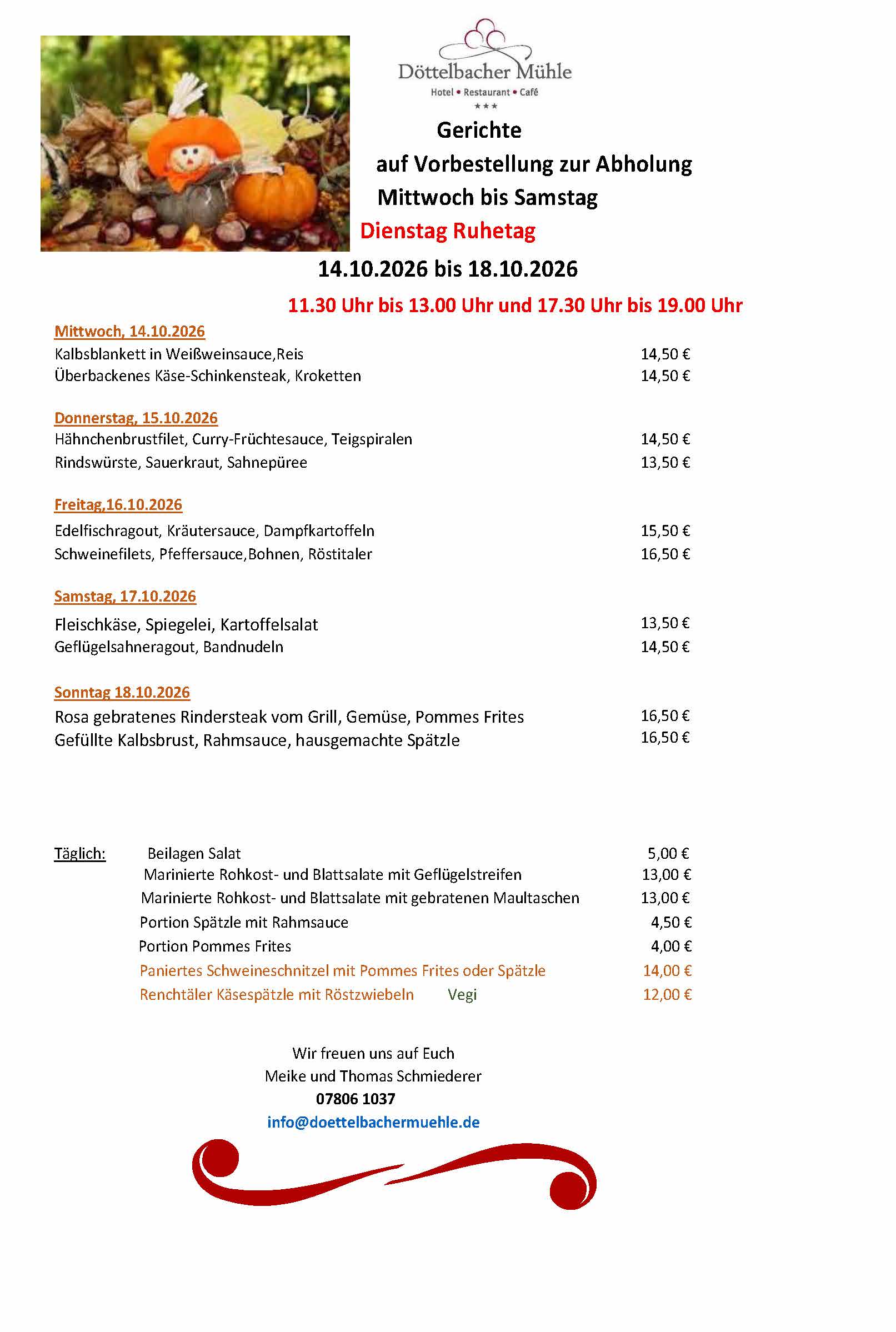 Essen zum Mitnehmen